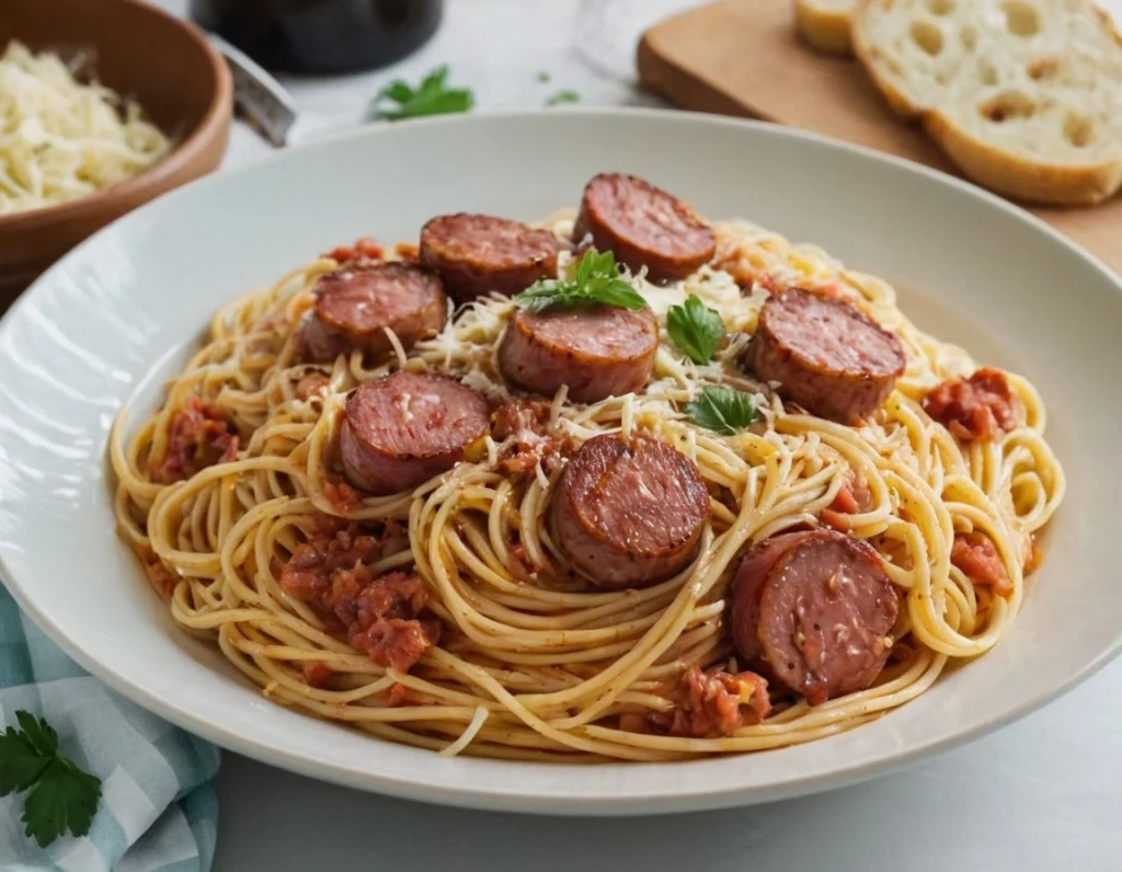 Kielbasa Spaghetti Recipe: Classic with a Twist 1 Boil pasta