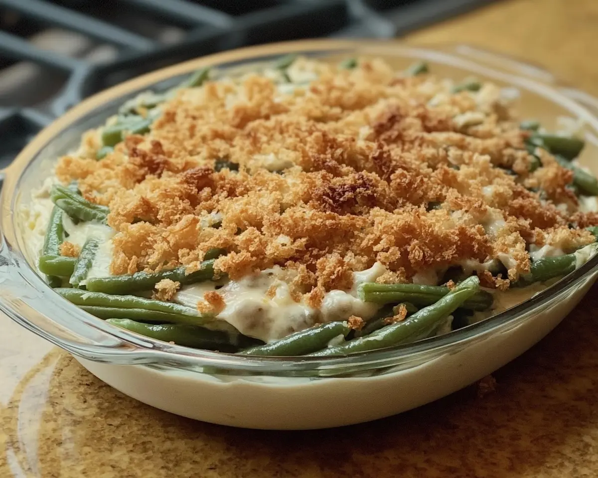Green Bean Casserole with Cream Cheese
