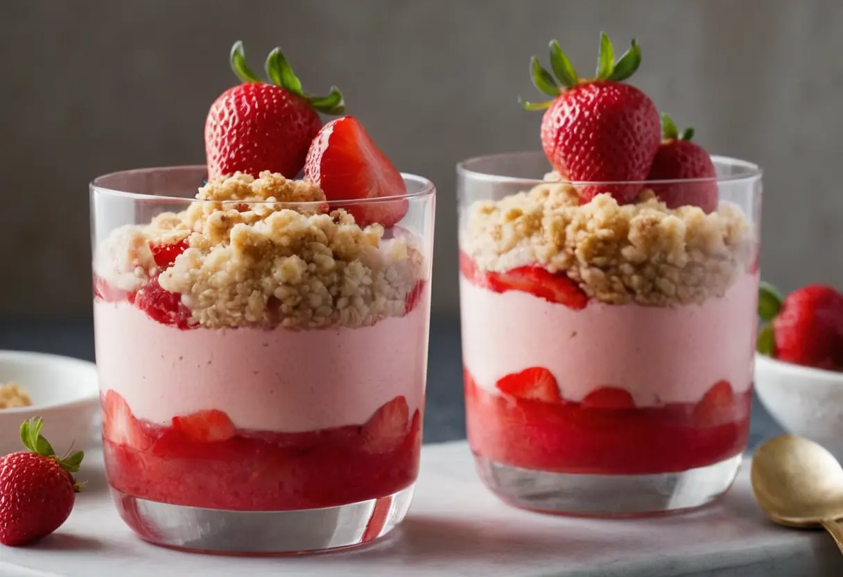 frozen strawberry dessert