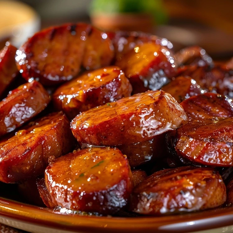 Caramelized kielbasa