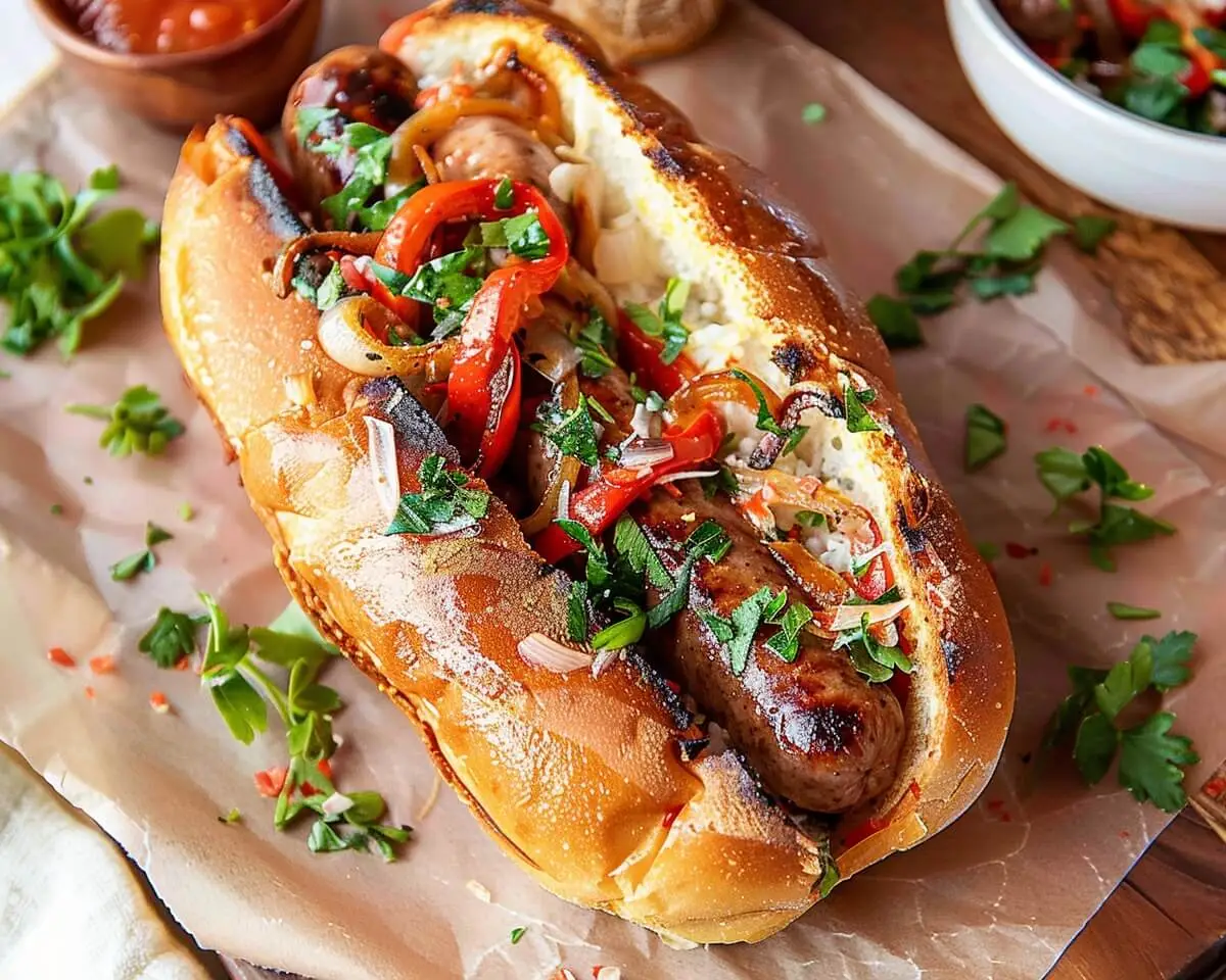 Grilled Italian Sausage Sandwiches