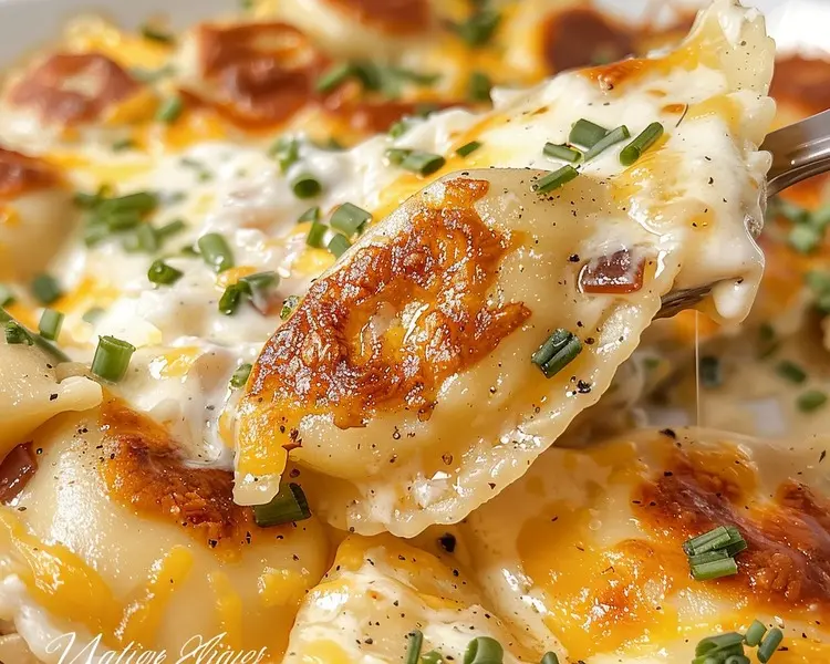 best Cheesy Pierogi Casserole Recipe