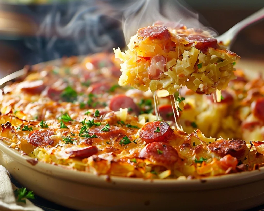 kielbasa hash brown casserole