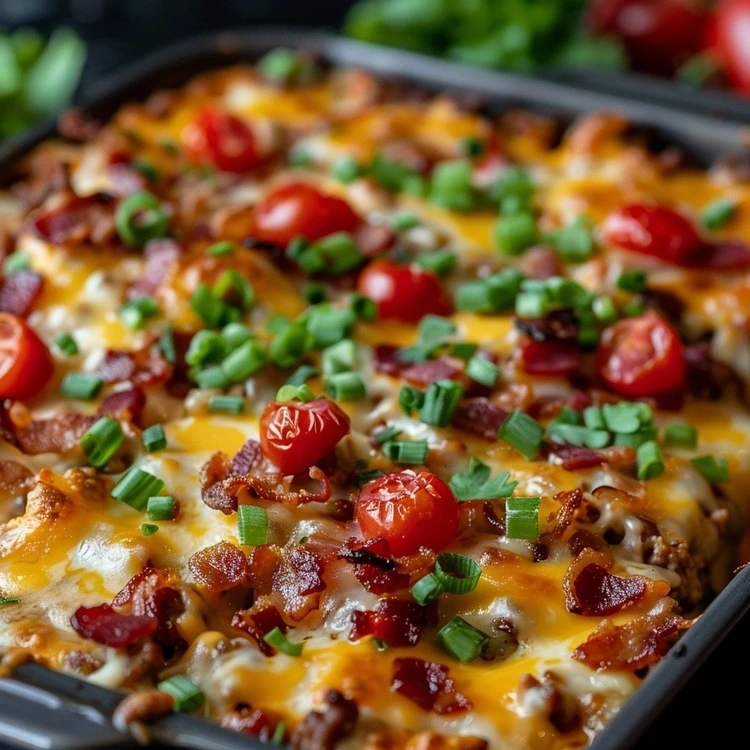 Cheesy Ground Beef Casserole