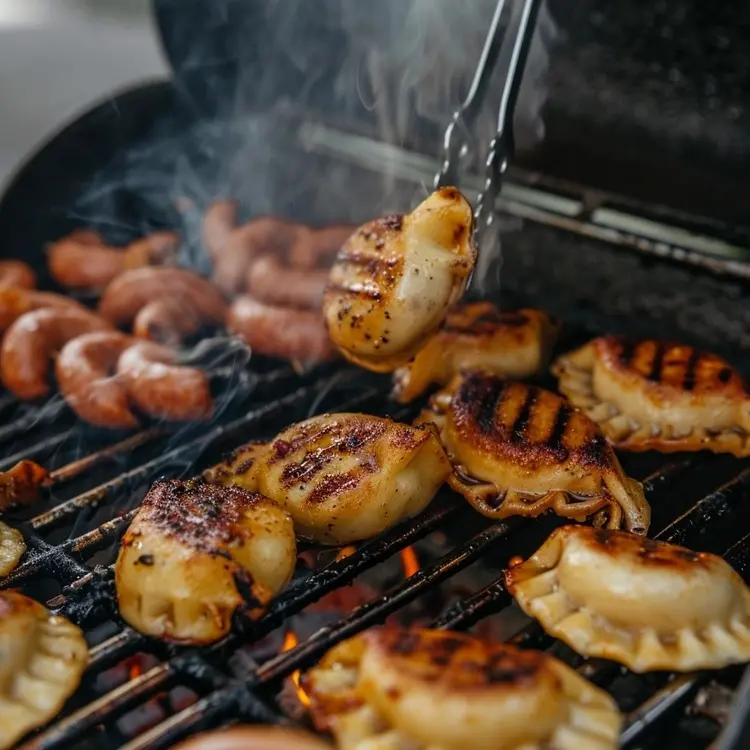 Grilled kielbasa BBQ