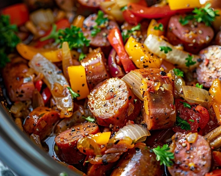 crock pot kielbasa and sauerkraut