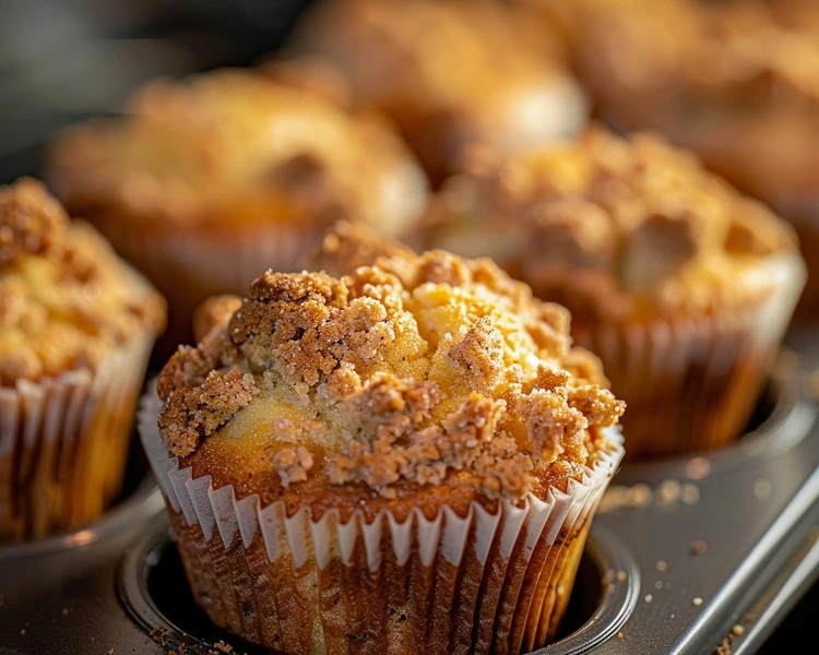 homemade coffee cake muffins