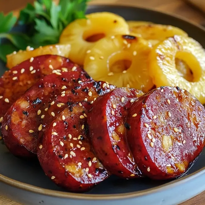 how to make Hawaiian kielbasa