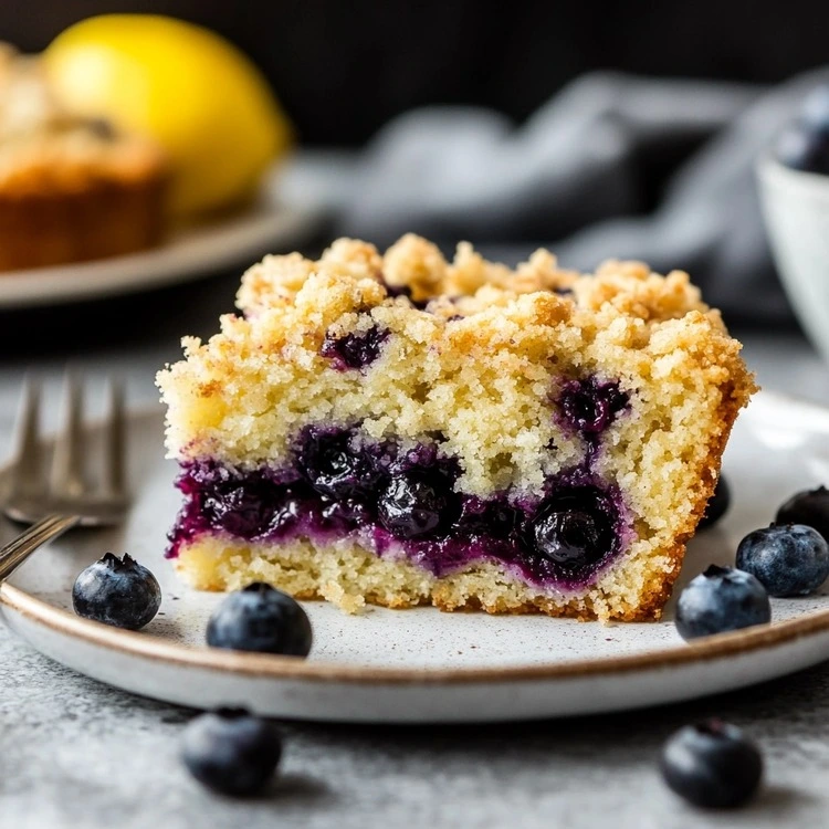 lemon blueberry streusel coffee cake