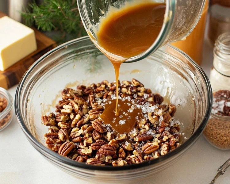 salted caramel pecans