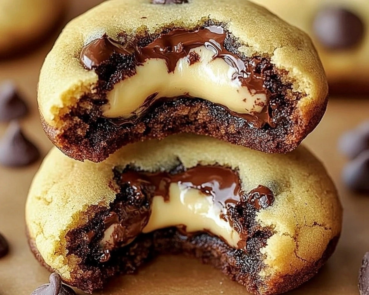 how to make Cheesecake-Stuffed Chocolate Chip Cookies