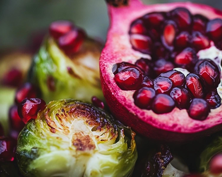 Brussels sprouts with pomegranate