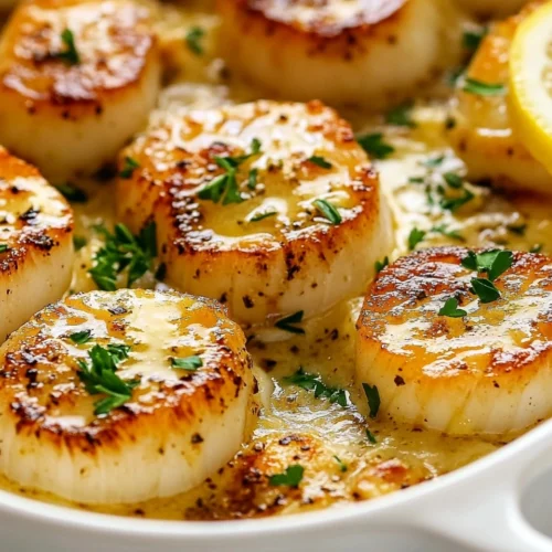 Garlic Butter Baked Scallops 5 Garlic Butter Baked Scallops