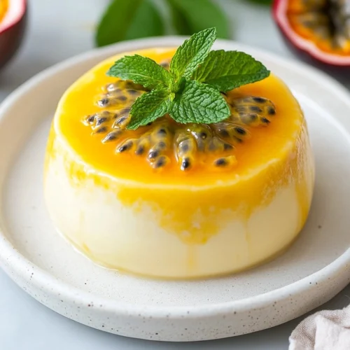 Passion Fruit Panna Cotta (Light Option) 5 Passion Fruit Panna Cotta