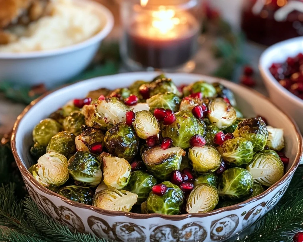 Pomegranate Brussels Sprouts