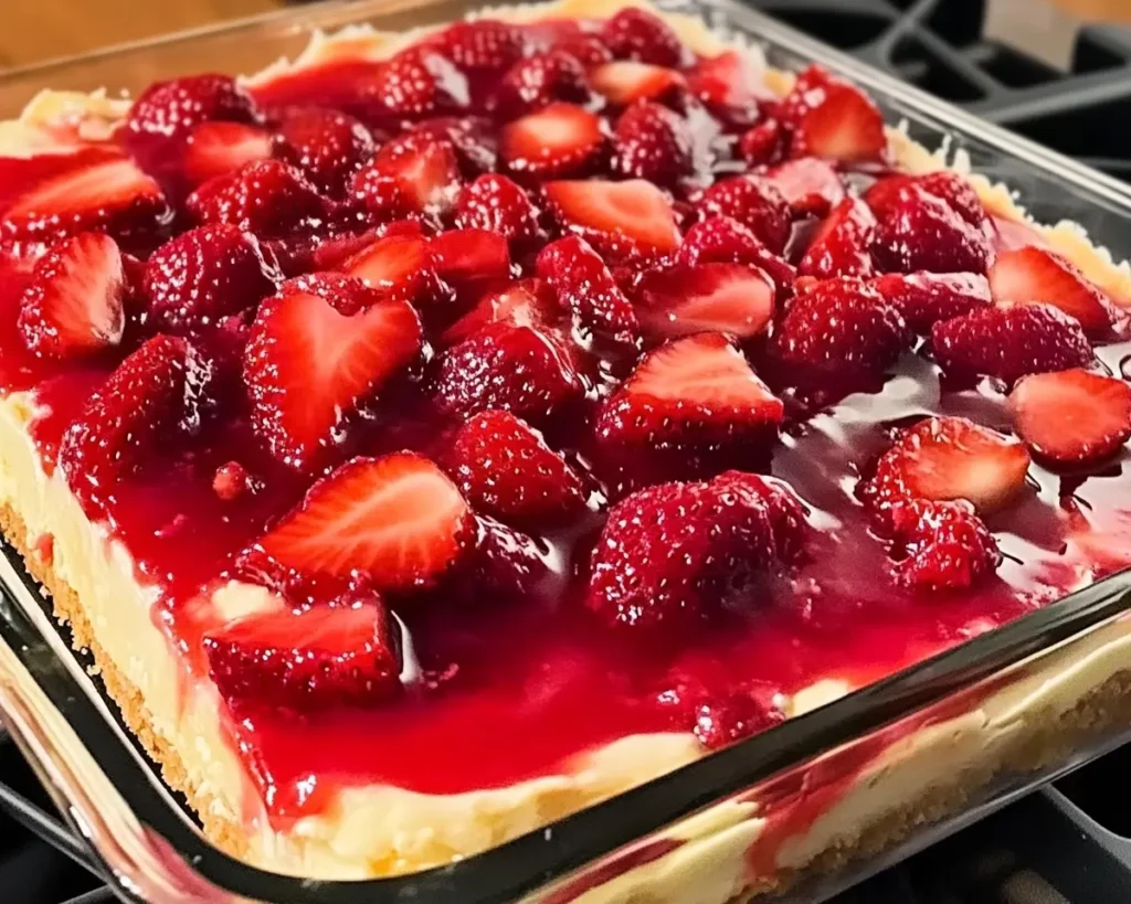 Strawberry Cheesecake Dump Cake Recipe