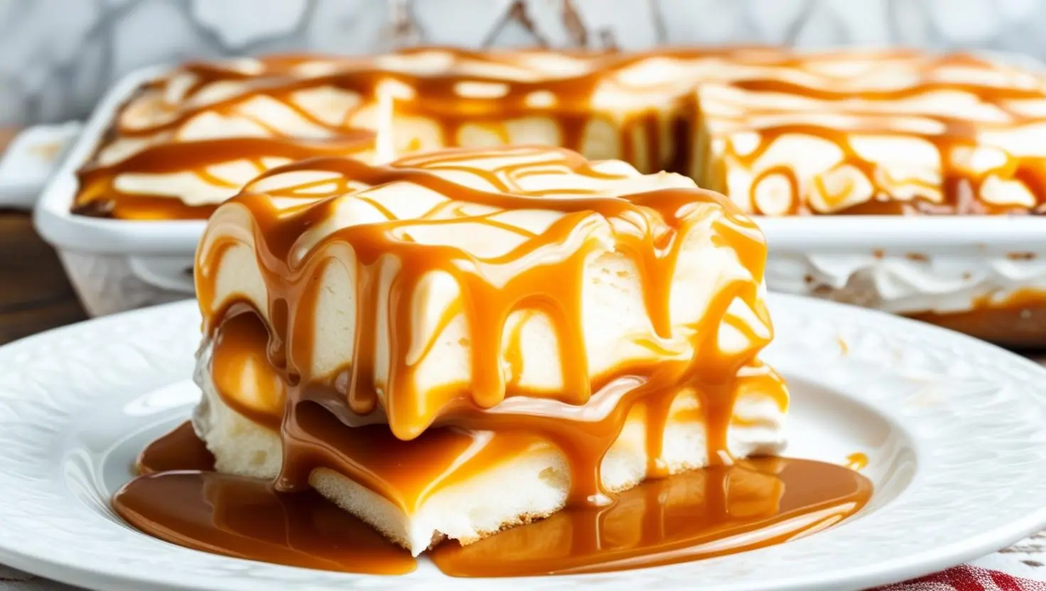 Caramel Poke Cake