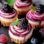 Berry Swirl Cheesecake Bites