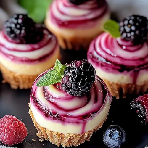 Berry Swirl Cheesecake Bites 5 Berry Swirl Cheesecake Bites